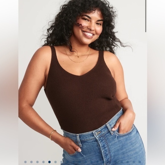 Old Navy V-Neck Rib-Knit Sweater Tank Top size 2X - Picture 1 of 8